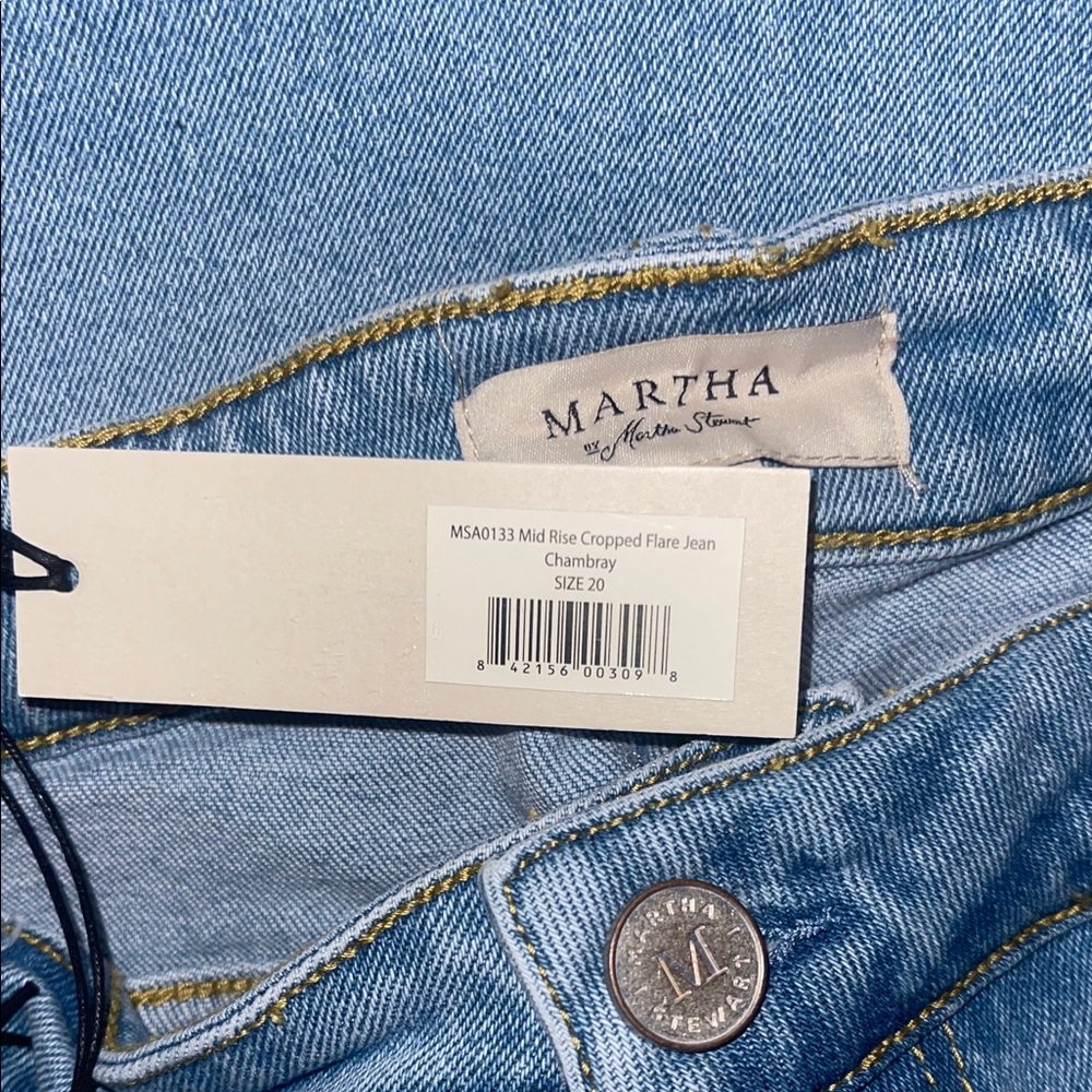 Martha Stewart Light Blue Ankle/full Jeans - Picture 2 of 4
